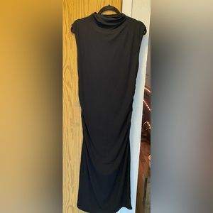 Mock Neck Black dress